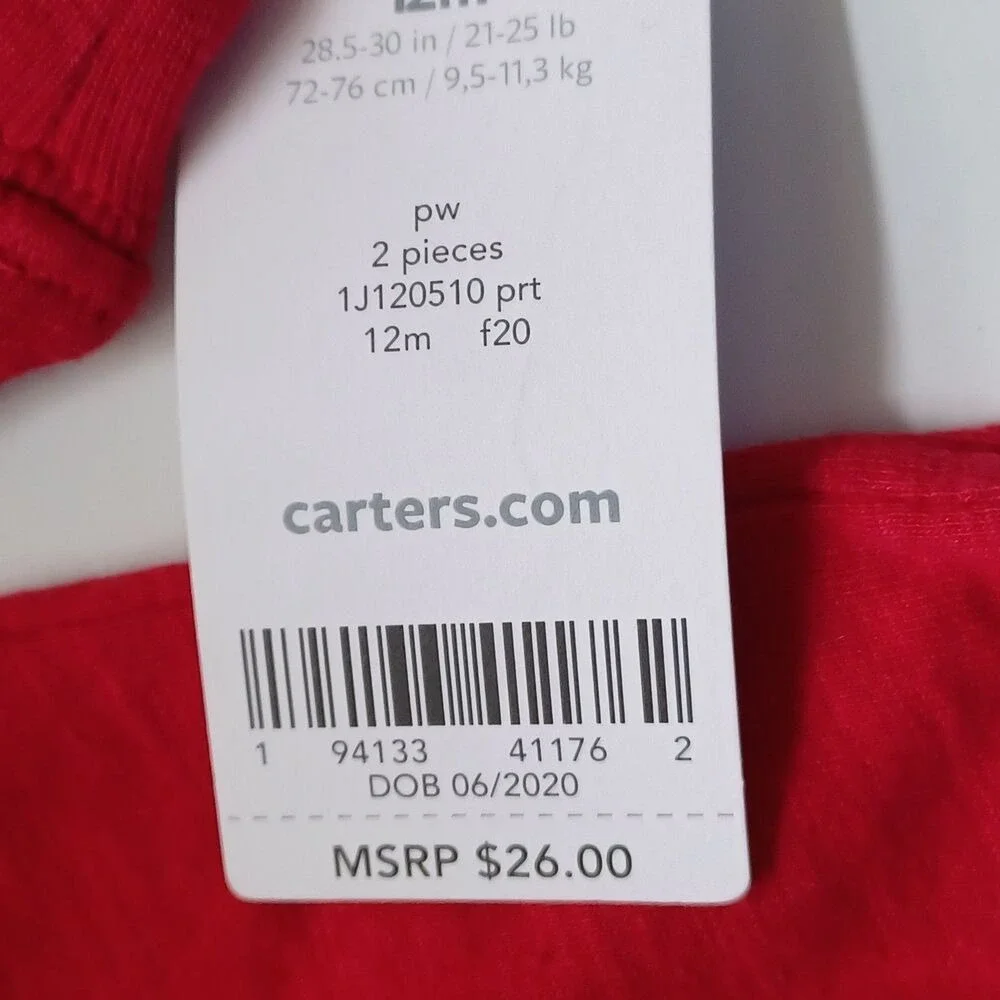 Carter's NWT  12M Polo Shirt Infant Baby Preppy Bright‎ Timeless Classic Dressy